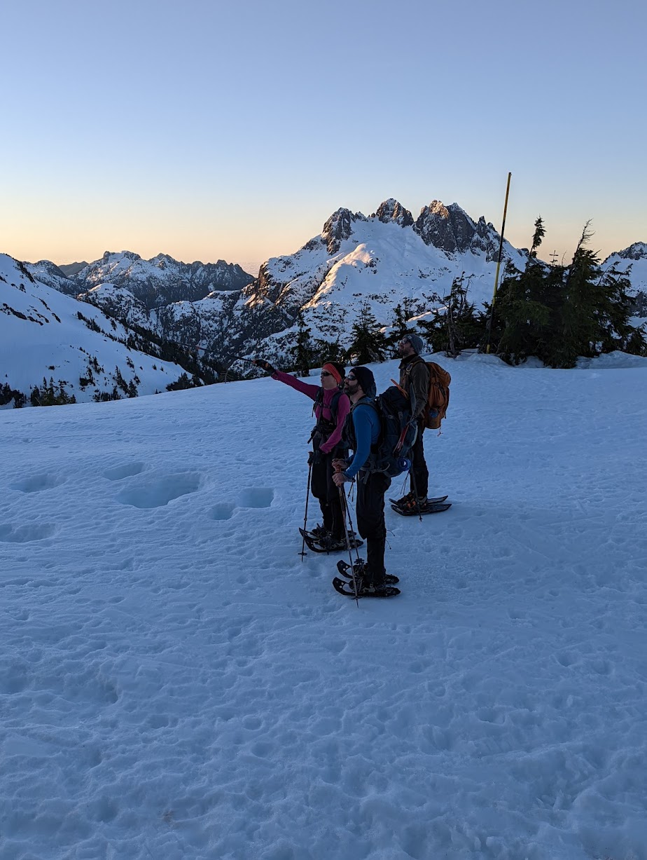 snowshoers