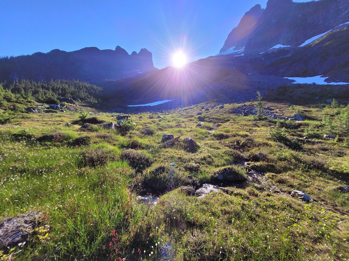 foot of glacier